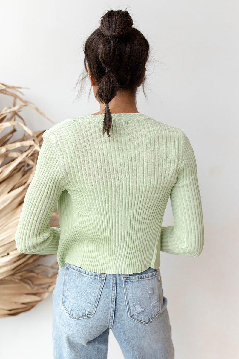 color block cardigan and tank set