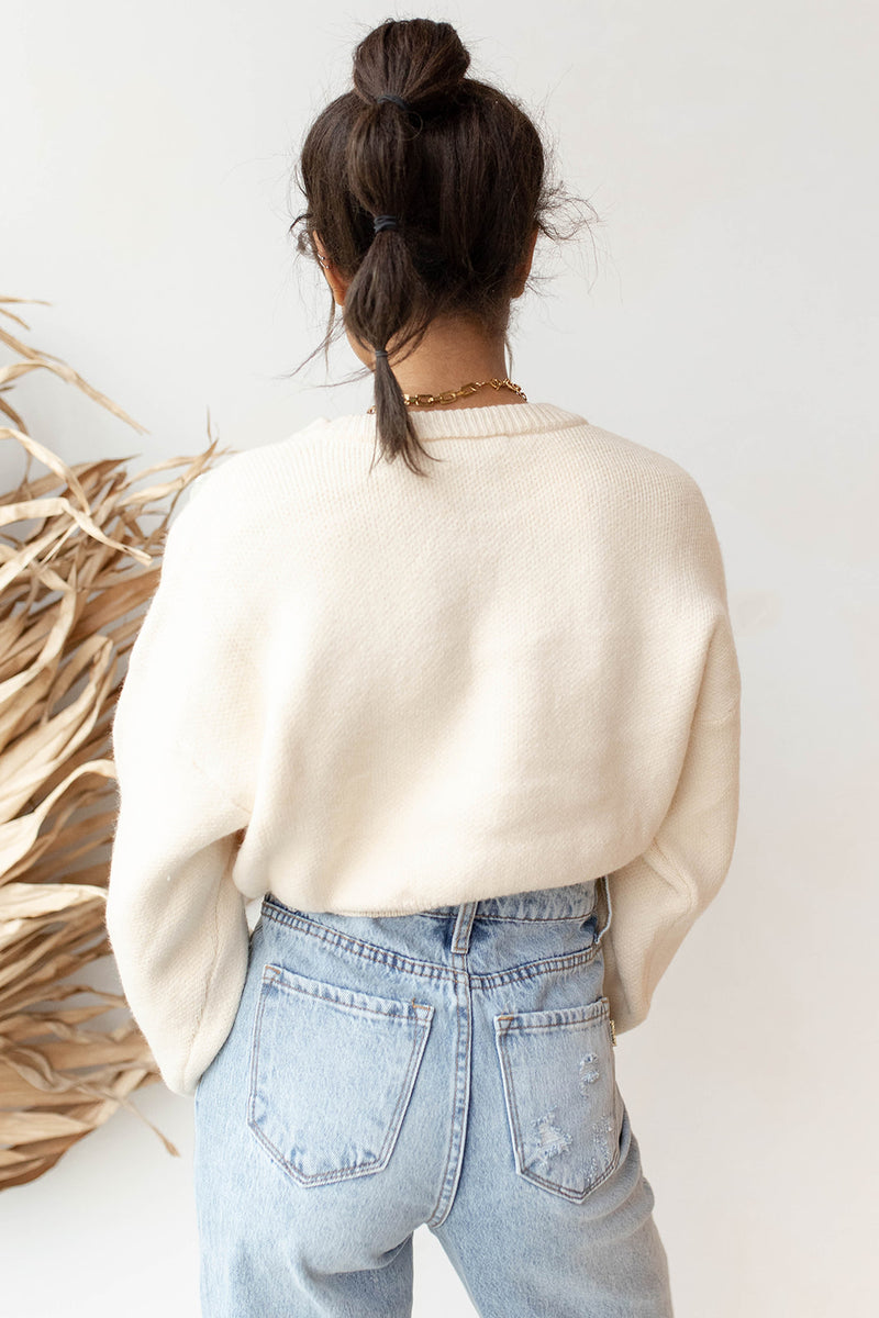 mode, lazy daisy sweater