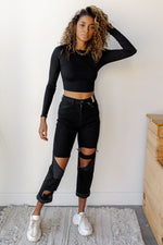 mode, lace up long sleeve