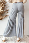 mode, solid shirring pants