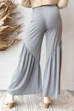 mode, solid shirring pants