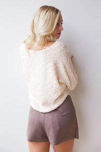 mode, popcorn pullover