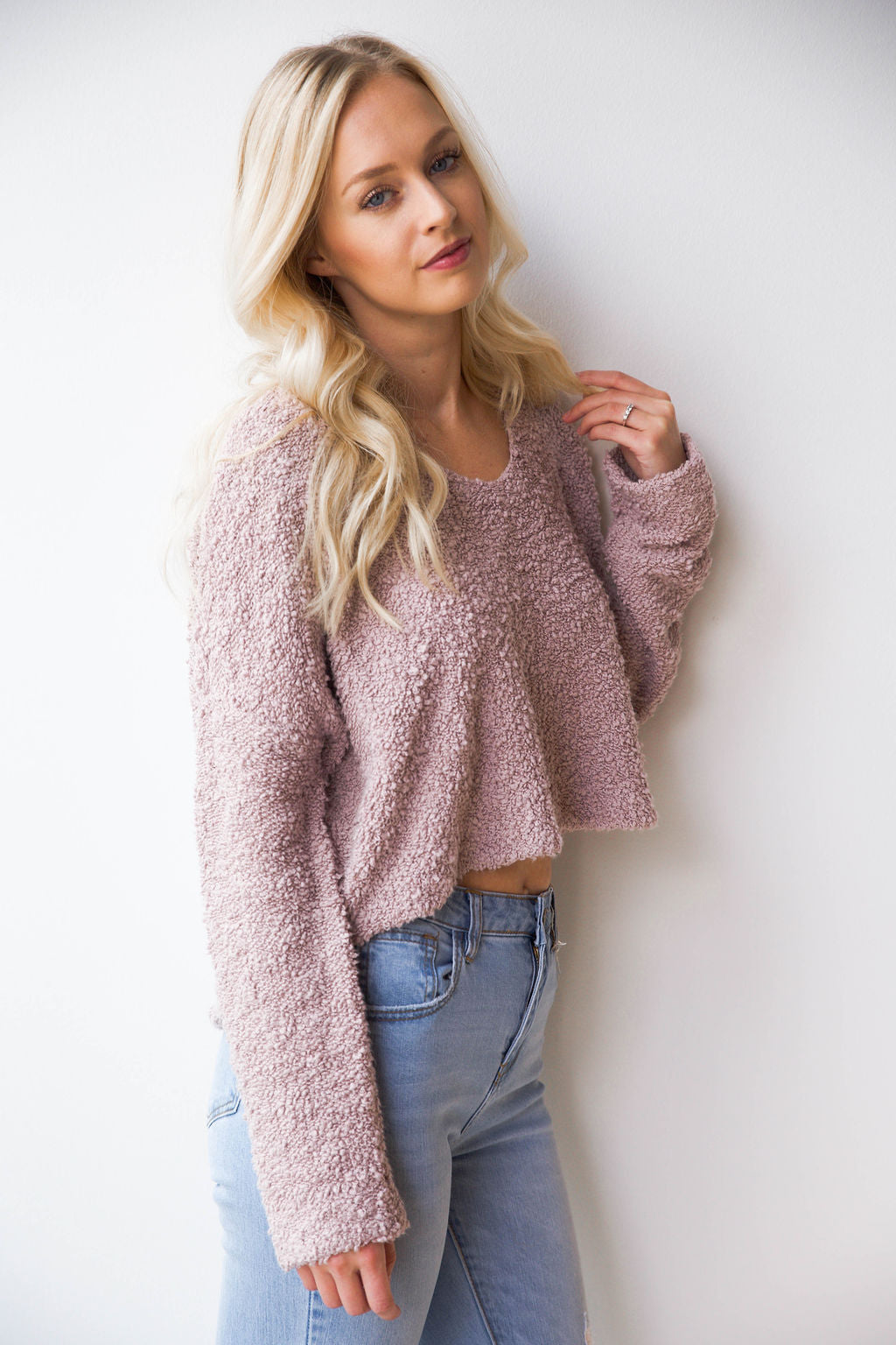 mode, popcorn pullover