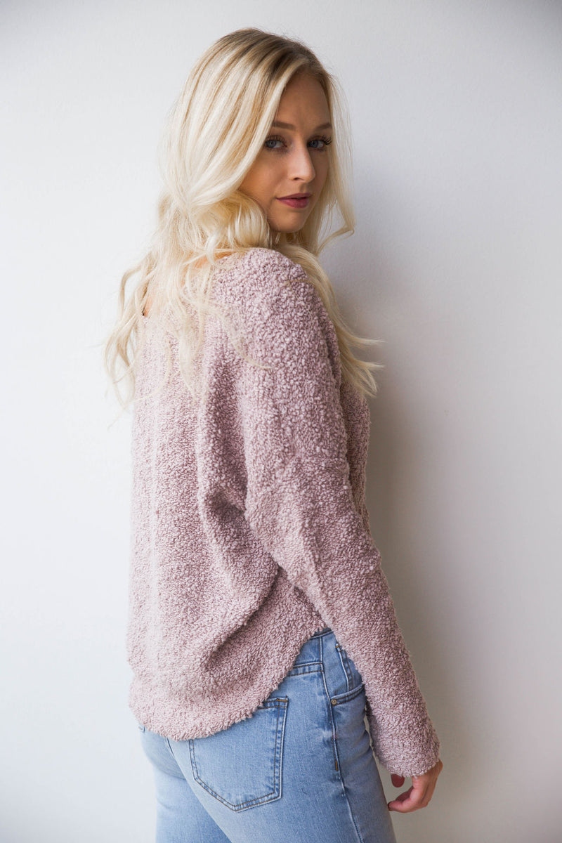 mode, popcorn pullover