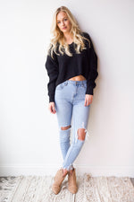 mode, Lydia cropped sweater
