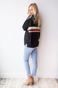 mode, living color striped sweater