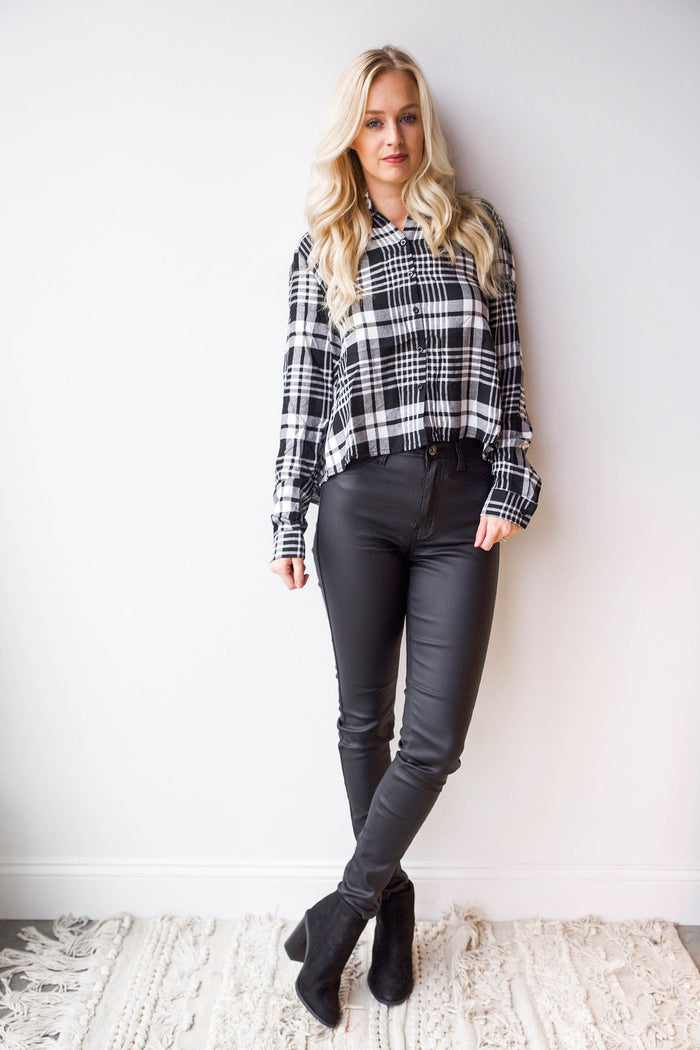 mode, Diane plaid top