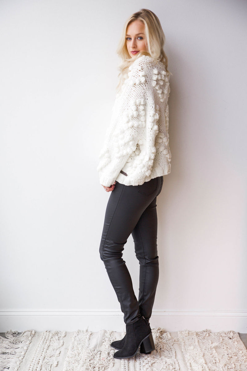 mode, pop the bubbly sweater