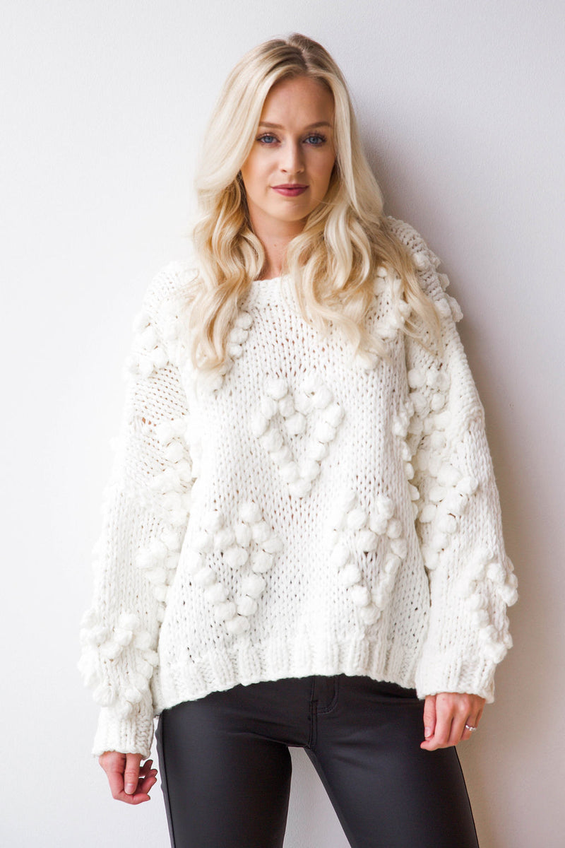 mode, pop the bubbly sweater