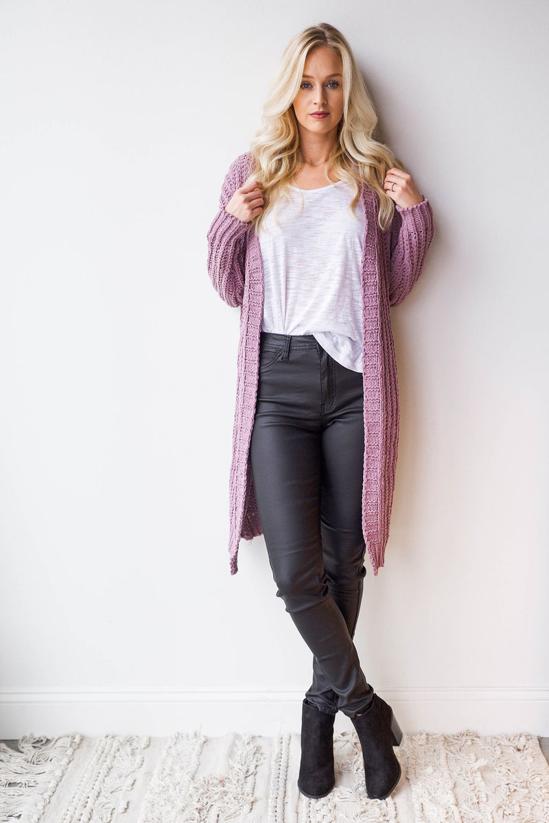 mode, plush cardi