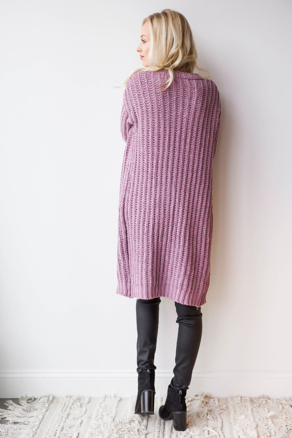 mode, plush cardi