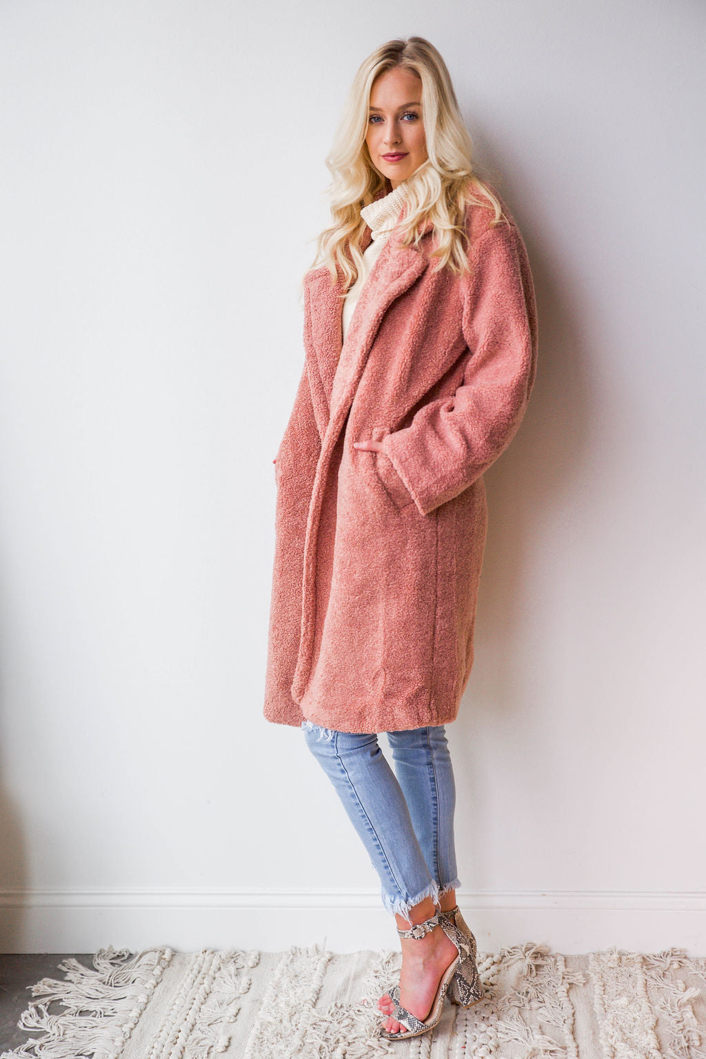 mode, teddy bear coat
