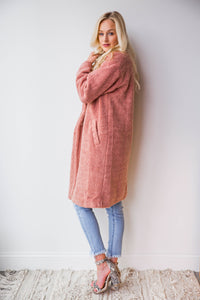 mode, teddy bear coat