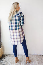 mode, vintage washed + dipped plaid