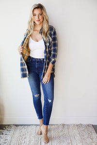 mode, inside and out plaid jacket