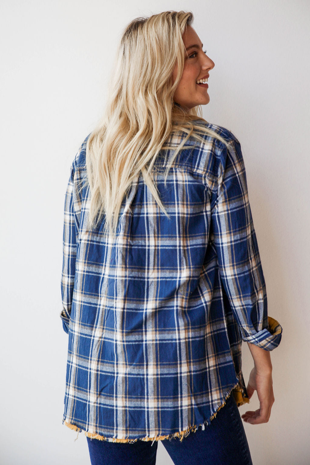 mode, inside and out plaid jacket