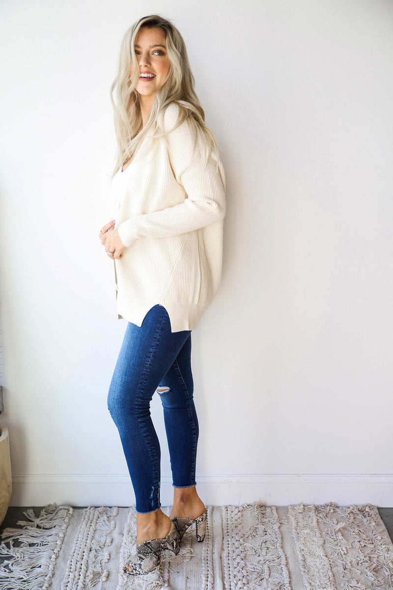mode, gramps button cardi