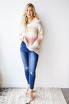 mode, survivor stripes sweater