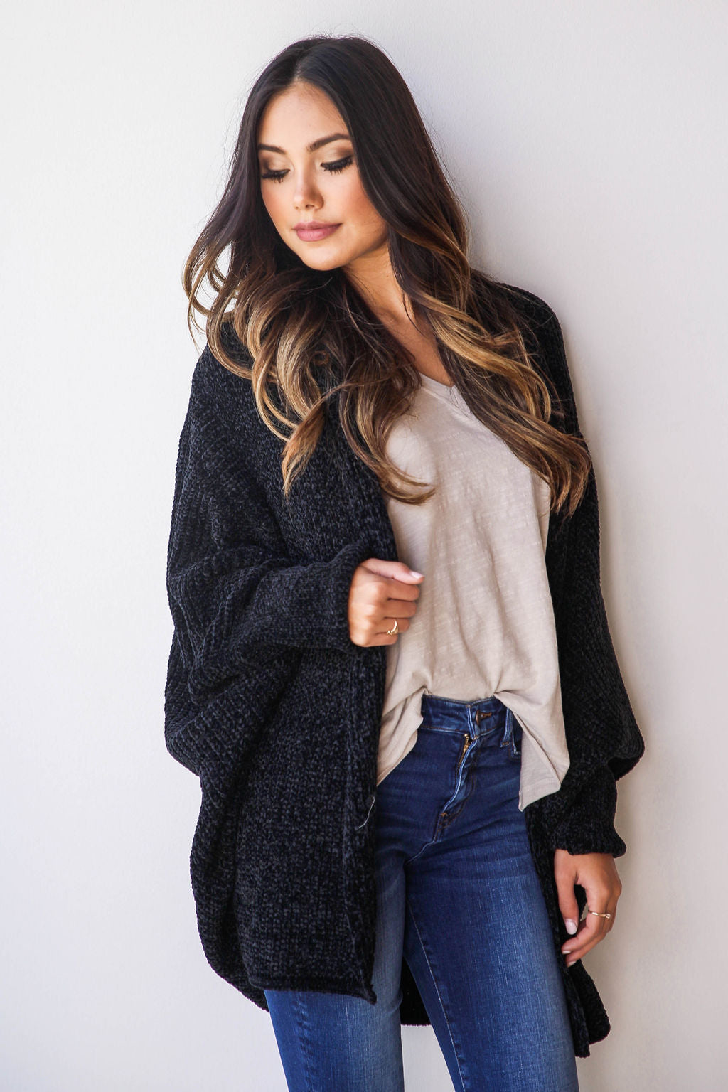 mode, cuddle up slouch cardi
