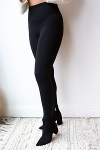 mode, fleece lined legging