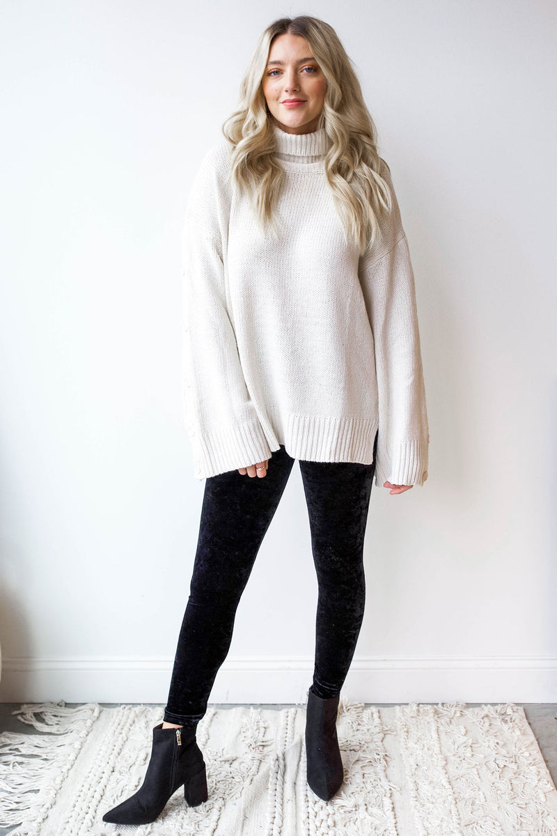 mode, high waist velvet crush leggings