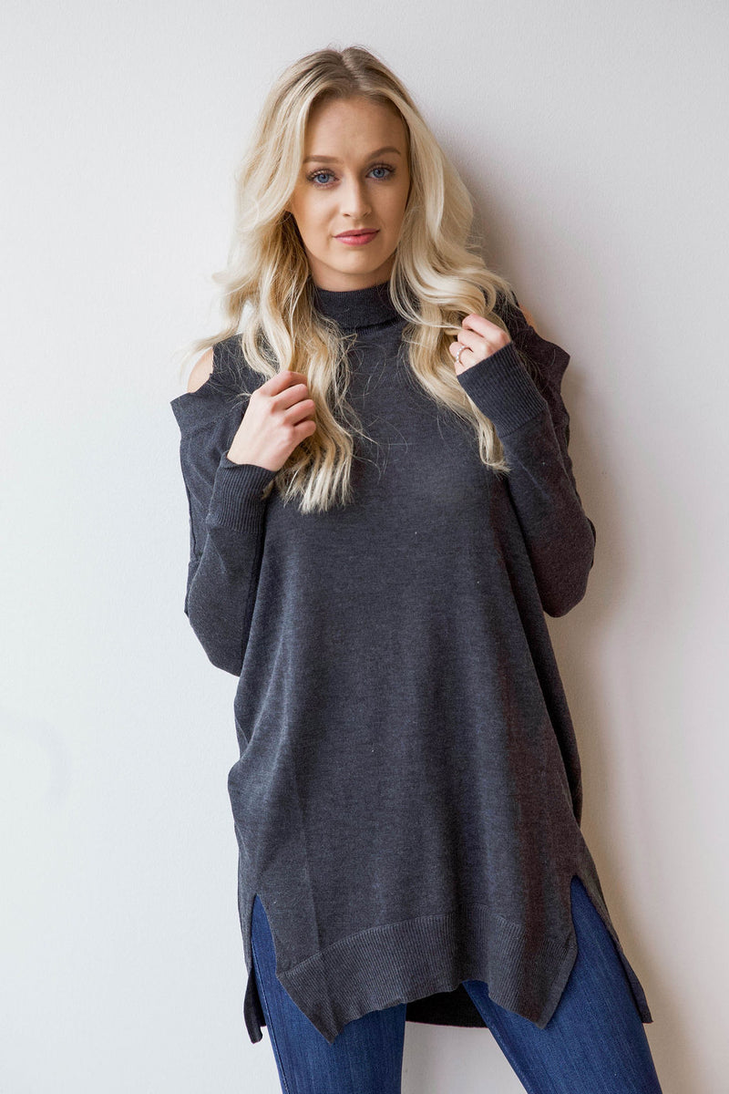 mode, cold shoulder tunic/dress
