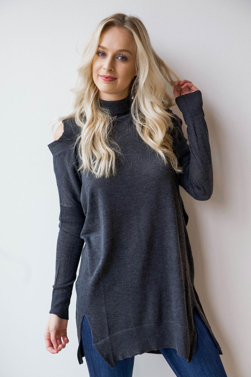 mode, cold shoulder tunic/dress