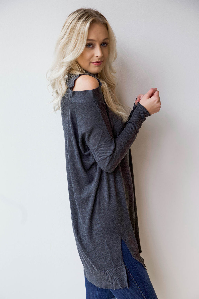 mode, cold shoulder tunic/dress