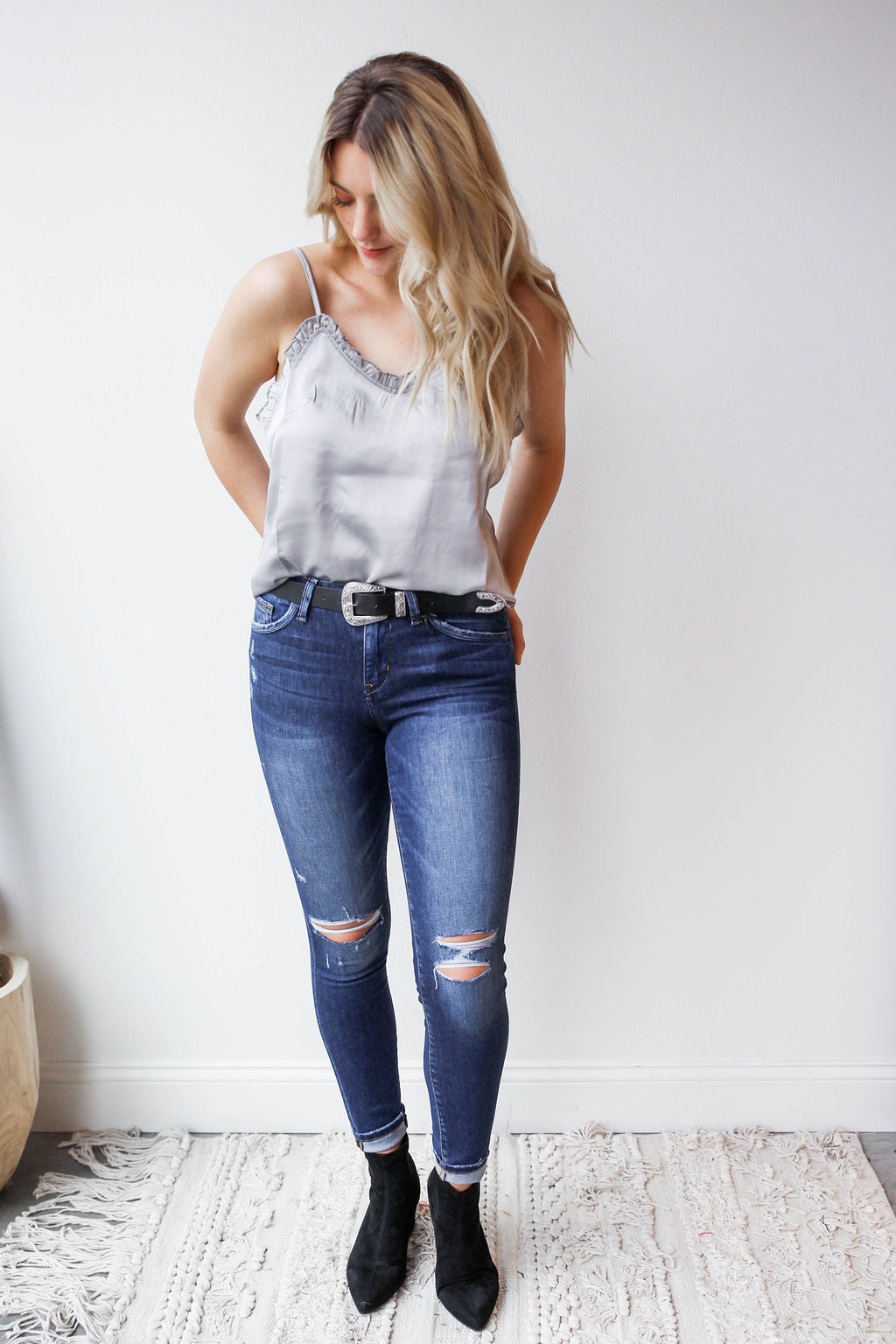 mode, staple silk cami