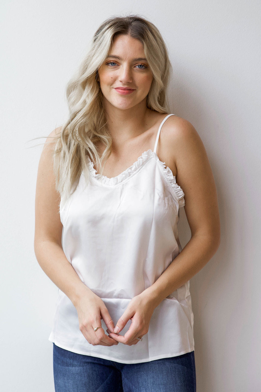 mode, staple silk cami
