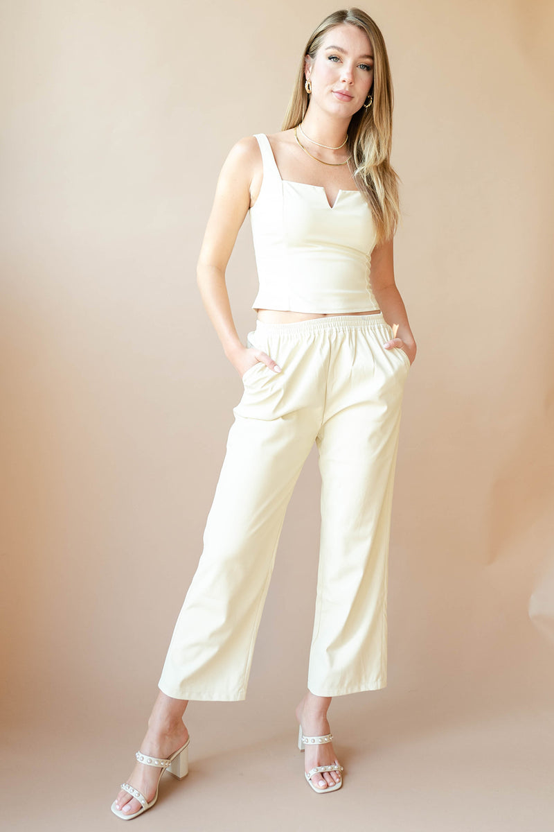 mode, fina vegan leather pant
