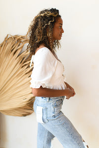 mode, bow knot cut-out blouse