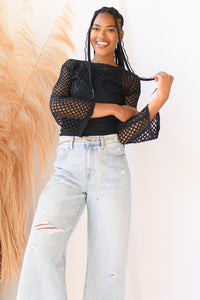 mode, crochet long sleeve