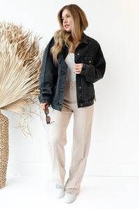 mode, night after night denim jacket