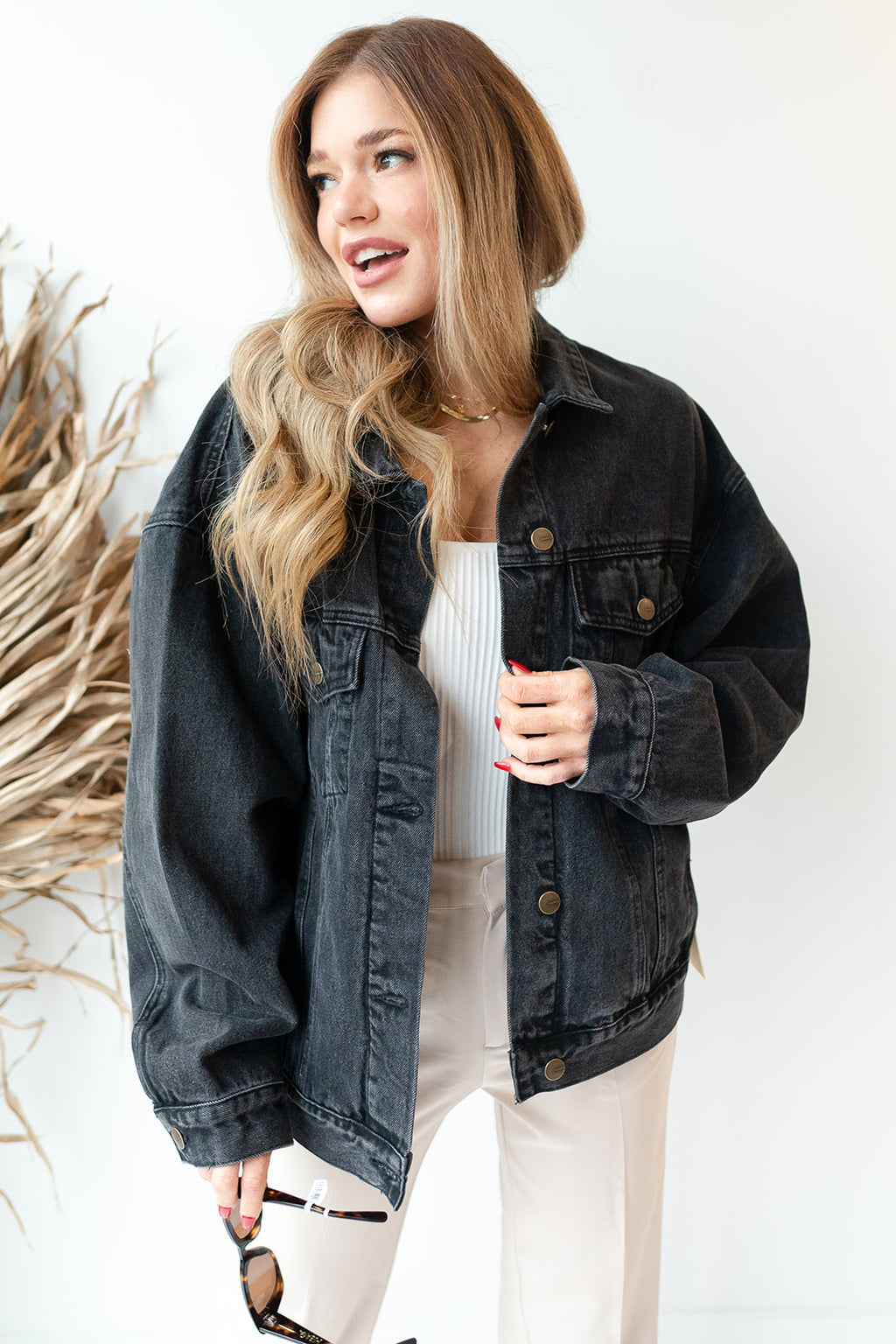 mode, night after night denim jacket