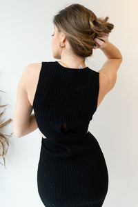 mode, angelique midi sweater dress