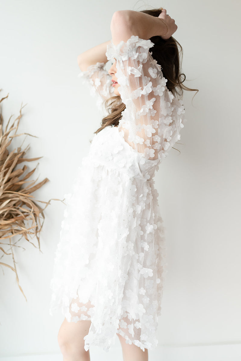 mode, bride to be mini dress