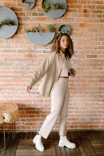 mode, vegan leather shacket