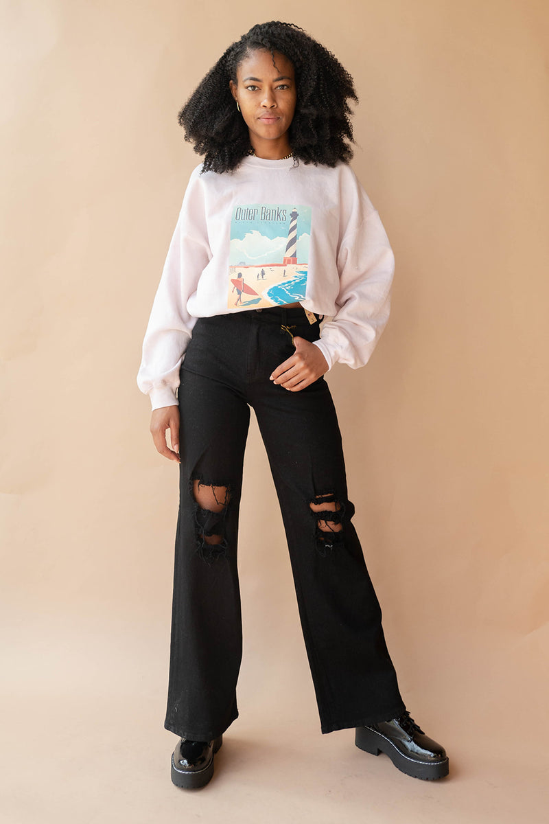 mode, outer banks sweater