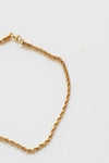 mode, golden rope necklace