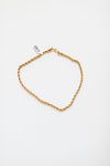mode, golden rope necklace