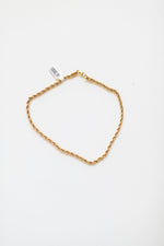 mode, golden rope necklace