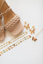 mode, daisy multicolor choker