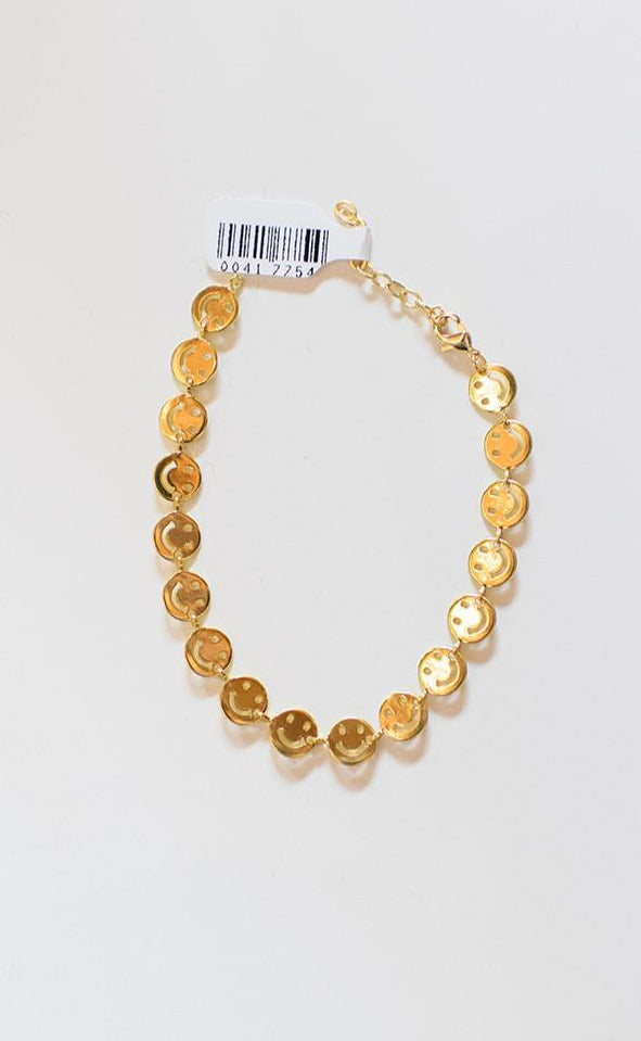 mode, happy gold bracelet