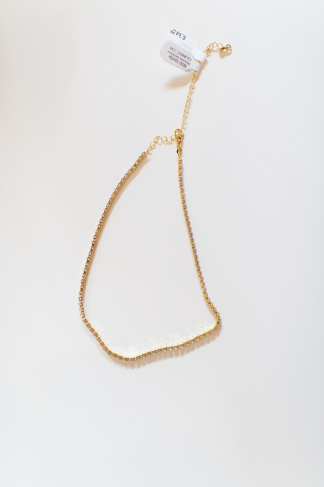 mode, stella tennis necklace