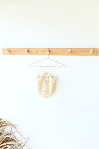 mode, sand angel crochet top