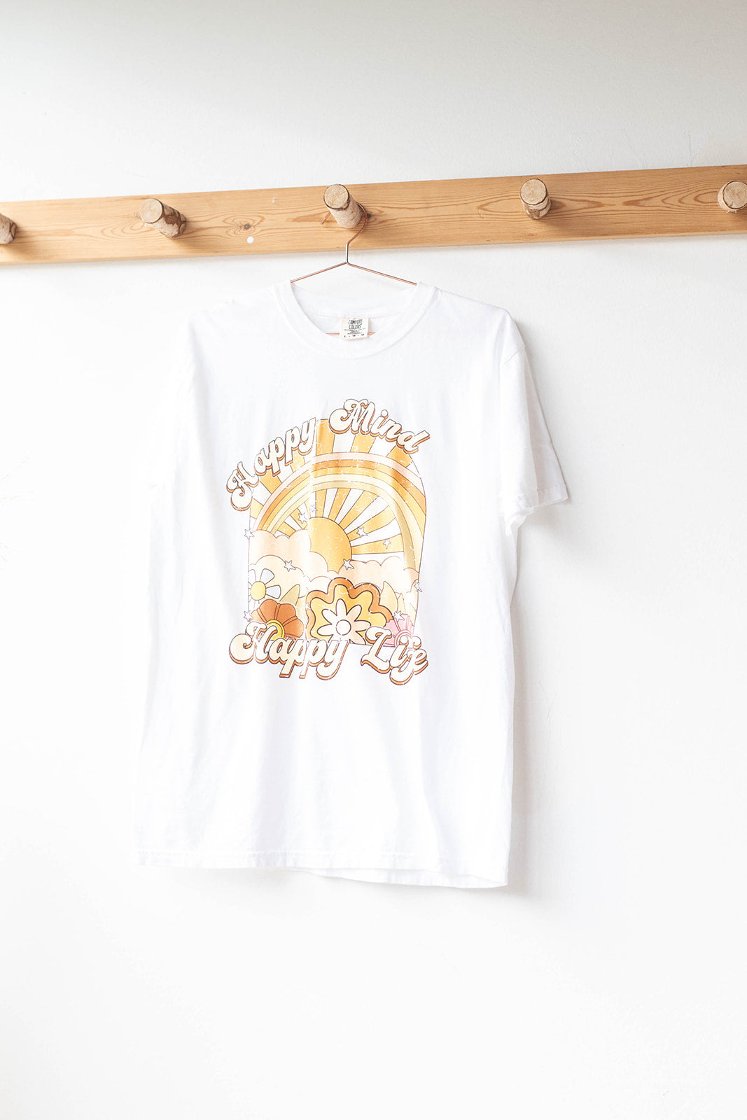 mode, happy mind happy life tee