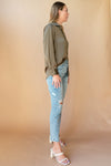 mode, slow down button blouse