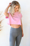 mode, cap sleeve cropped tee