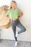 mode, cap sleeve cropped tee